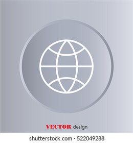 Web line icon. Globe