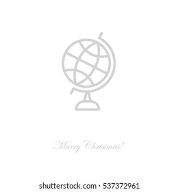 Web line icon. Globe