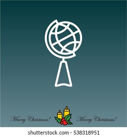 Web line icon. Globe