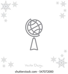 Web line icon. Globe