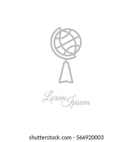 Web line icon. Globe
