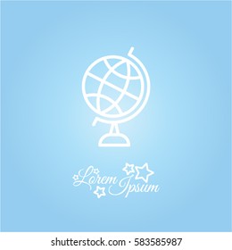 Web line icon. Globe