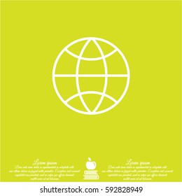 Web line icon. Globe