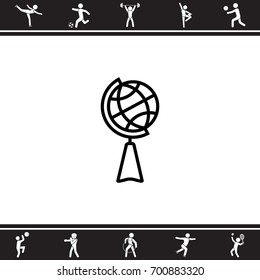 Web line icon. Globe