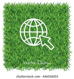Web line icon. Globe, go to web