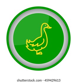 Web line icon. Goose