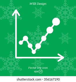 Web line icon. Graph