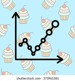 Web line icon. Graph