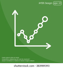 Web line icon. Graph