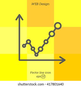 Web line icon. Graph