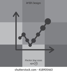 Web line icon. Graph