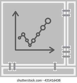 Web line icon. Graph