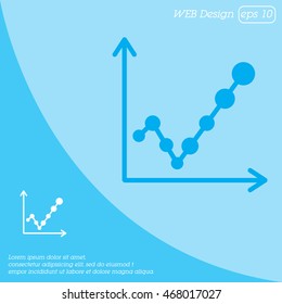 Web line icon. Graph