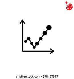 Web line icon. Graph