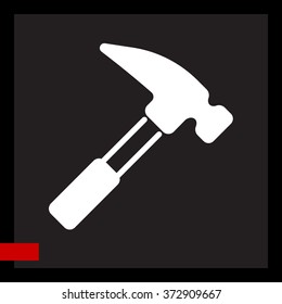 Web line icon. Hammer