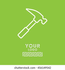 Web line icon. Hammer