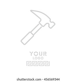 Web line icon. Hammer