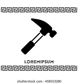Web line icon. Hammer