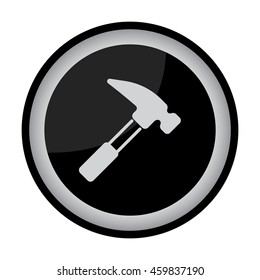 Web line icon. Hammer