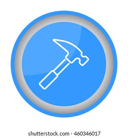 Web line icon. Hammer