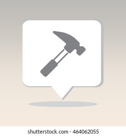 Web line icon. Hammer