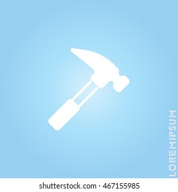 Web line icon. Hammer