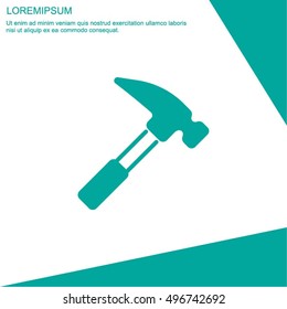 Web line icon. Hammer