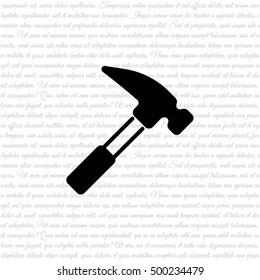 Web line icon. Hammer