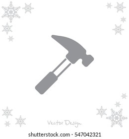 Web line icon. Hammer