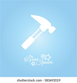 Web line icon. Hammer
