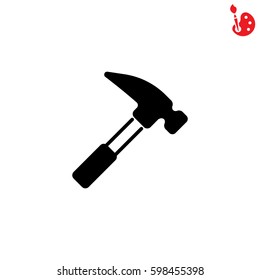 Web line icon. Hammer