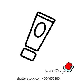 Web line icon. Hand cream, Face cream