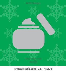 Web line icon. Hand cream, Face cream