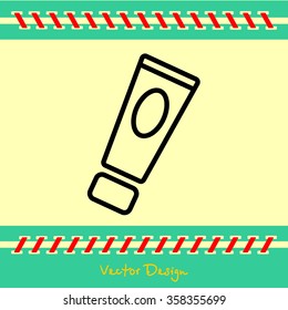 Web line icon. Hand cream, Face cream