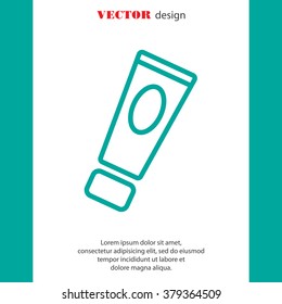 Web line icon. Hand cream, Face cream