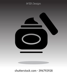 Web line icon. Hand cream, Face cream