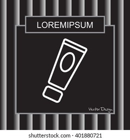 Web line icon. Hand cream, Face cream