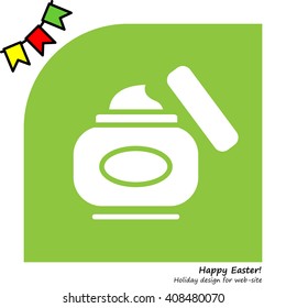 Web line icon. Hand cream, Face cream
