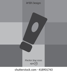 Web line icon. Hand cream, Face cream