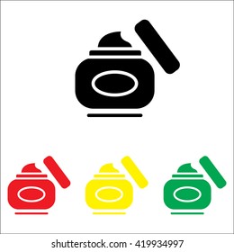 Web line icon. Hand cream, Face cream