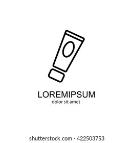 Web line icon. Hand cream, Face cream