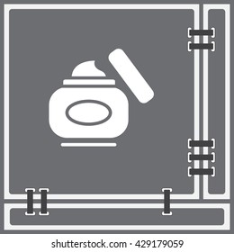 Web line icon. Hand cream, Face cream