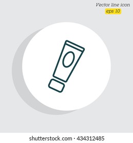 Web line icon. Hand cream, Face cream