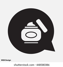 Web line icon. Hand cream, Face cream