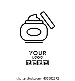 Web line icon. Hand cream, Face cream