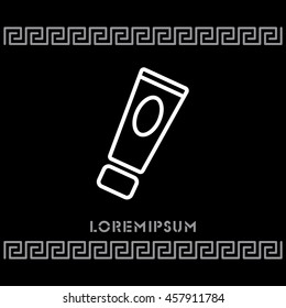 Web line icon. Hand cream, Face cream