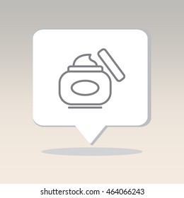 Web line icon. Hand cream, Face cream