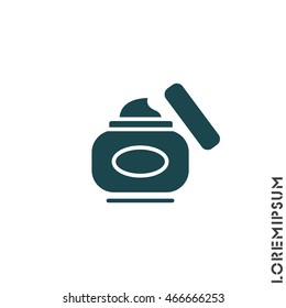 Web line icon. Hand cream, Face cream