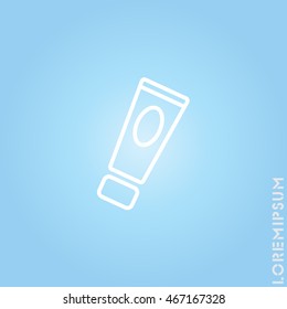Web line icon. Hand cream, Face cream