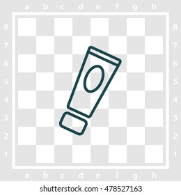 Web line icon. Hand cream, Face cream